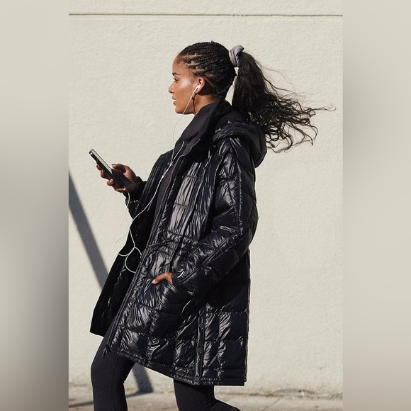 Free People Patricia Packable Ponco Puffer Size Medium NWT - Picture 2 of 16